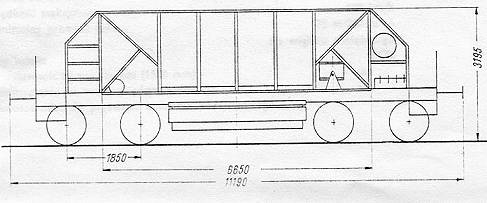 Ballastière à bogies Fal/Fals 411 V