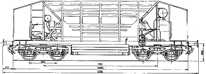 4-achsiger Schotterwagen Fals - 416V