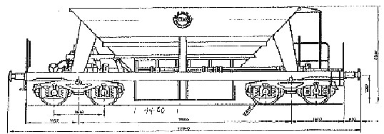 Offene 4-achsige Selbstentladewagen Falls