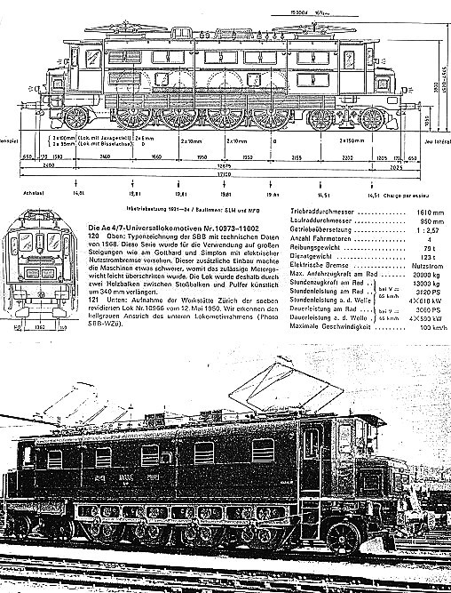 Elektrolokomotive Ae 4/7