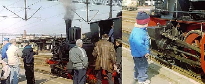 Sonderfahrt der PEG-Dampflok "Riebeck" am 12.4.2003 in Polen
