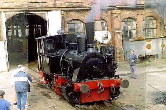 Sonderfahrt der PEG-Dampflok "Riebeck" am 12.4.2003 in Polen