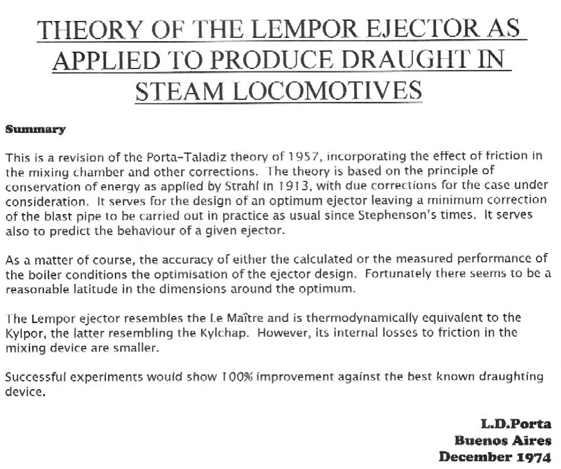 Livio D. Porta Lempor Draught Kesselzug Interlok Dampflokomotive steam locomotive …