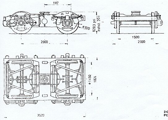 Slowakische 4-achsige Selbstentladewagen