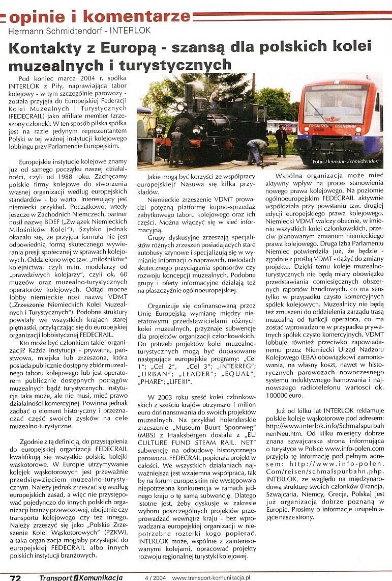 Interlok w polskiej prasie