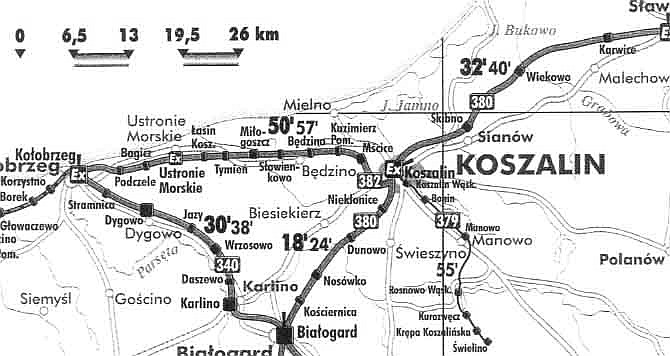 Schmalspurstrecke von Koszalin (1000 mm)