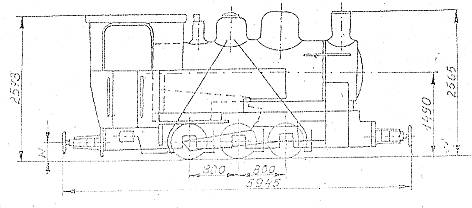 Polnische 3-achsige Dampflokomotive "LAS"