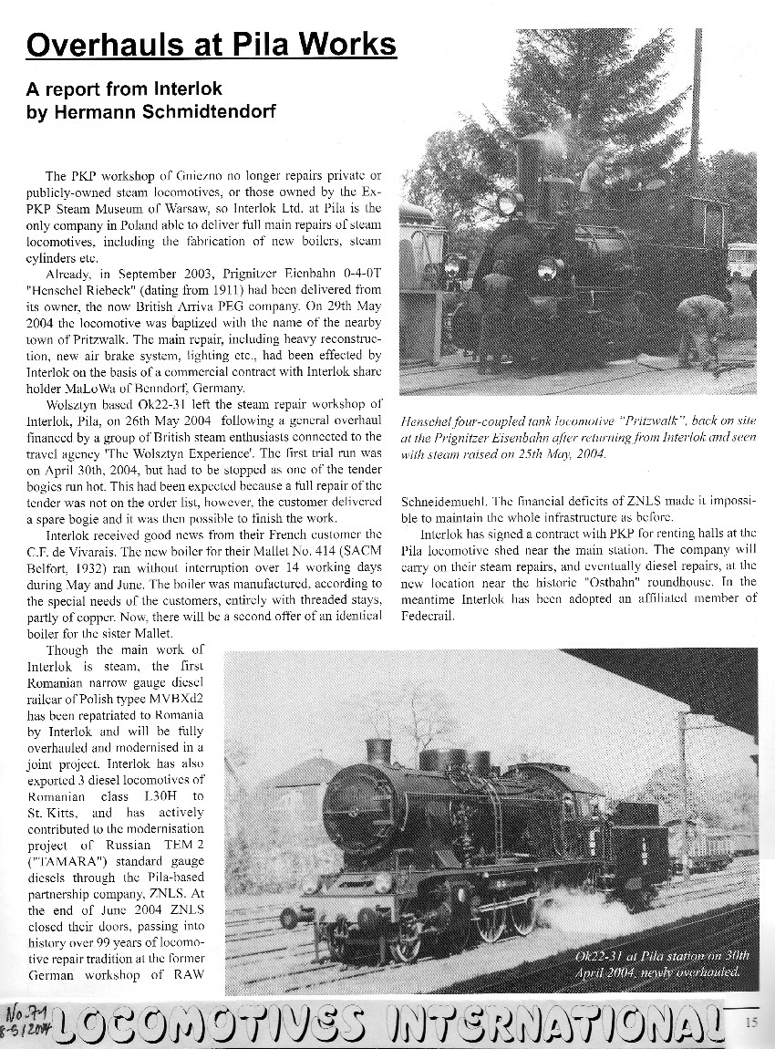 Interlok in British Press Releases