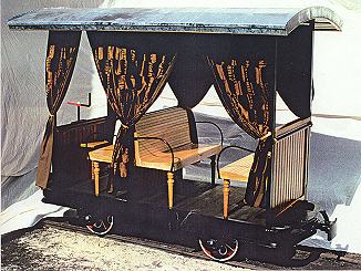 Sommerwagen auf Loren-Fahrgestellen