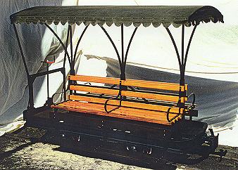 Sommerwagen auf Loren-Fahrgestellen