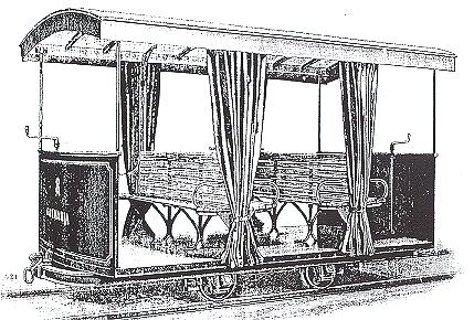 Sommerwagen auf Loren-Fahrgestellen