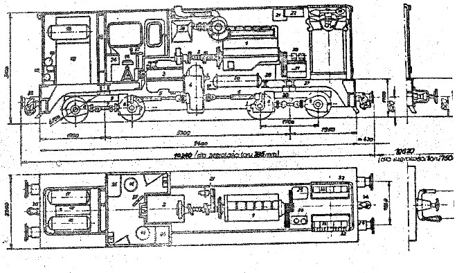 4-achsige Schmalspur-Diesellokomotive L45H (Lxd2)