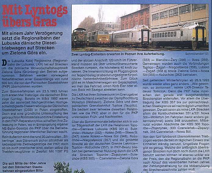 Schienenbusse und Diesel-Triebwagen in Polen