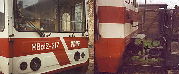 Dieseltriebwagen MBxd2 und Beiwagen Bxhpi aus Rumänien
