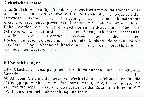 ÖBB - Elektrolokomotive 1020 - Textbeschreibung