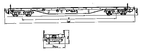 4-achsige Plattformwagen/Niederbordwagen
