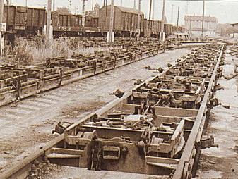 Schmalspur-Rollwagen zum Transport von Normalspurwagen