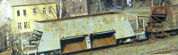 4-achsiger Schotterwagen für 750 mm Spurweite