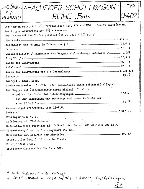 4-achsige Selbstentladewagen Fads
