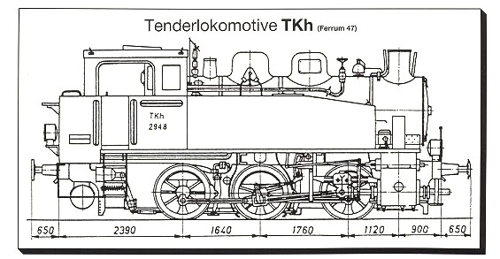 3-achsige Tenderlokomotive TKh Ferrum