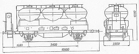 2-achsige Zementwagen Ucs (Rcah)