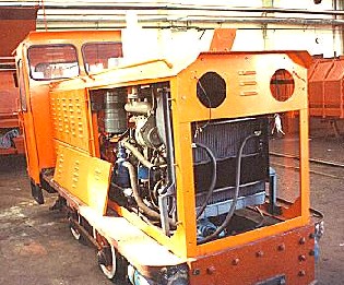 Modernisierte Diesellokomotive WLP 50 für 450 mm bis 1000 m Spurweite