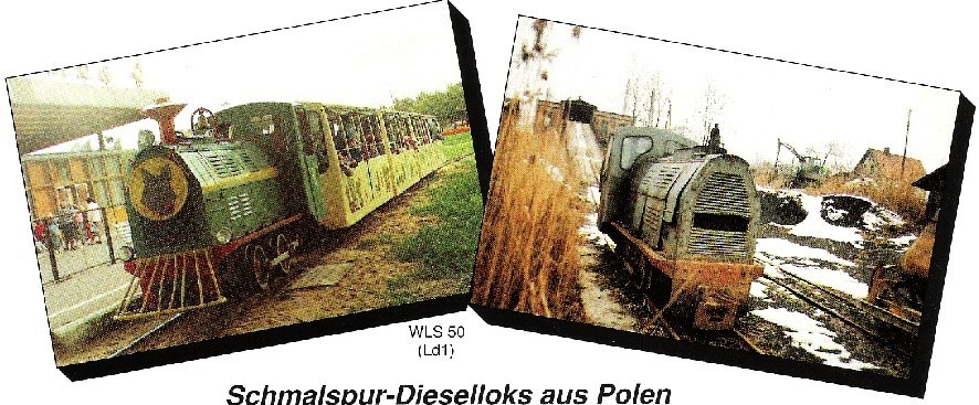 Modernisierte Diesellokomotive WLP 50 für 450 mm bis 1000 m Spurweite