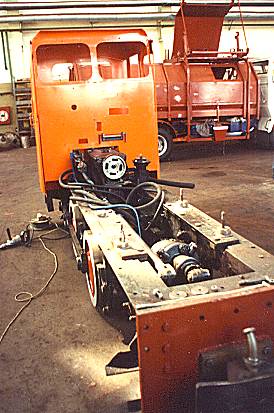 Modernisierte Diesellokomotive WLP 50 für 450 mm bis 1000 m Spurweite