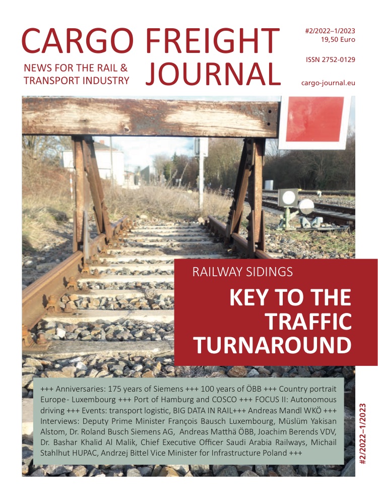 Titelseite CARGO FREIGHT JOURNAL #1/2023