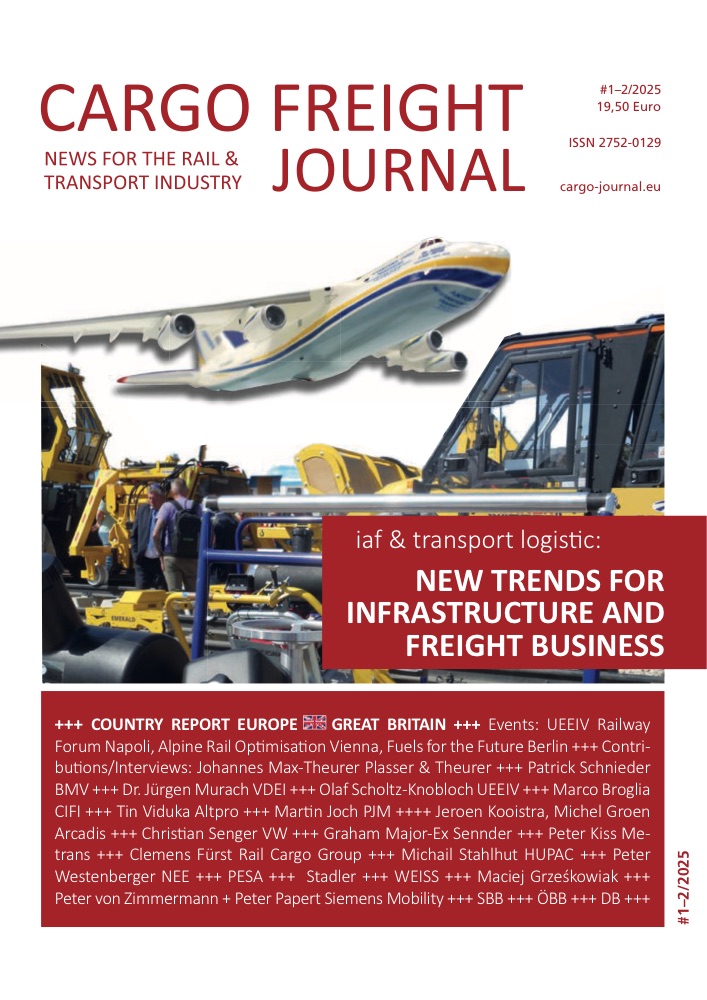 Titelseite CARGO FREIGHT JOURNAL #1-2/2025