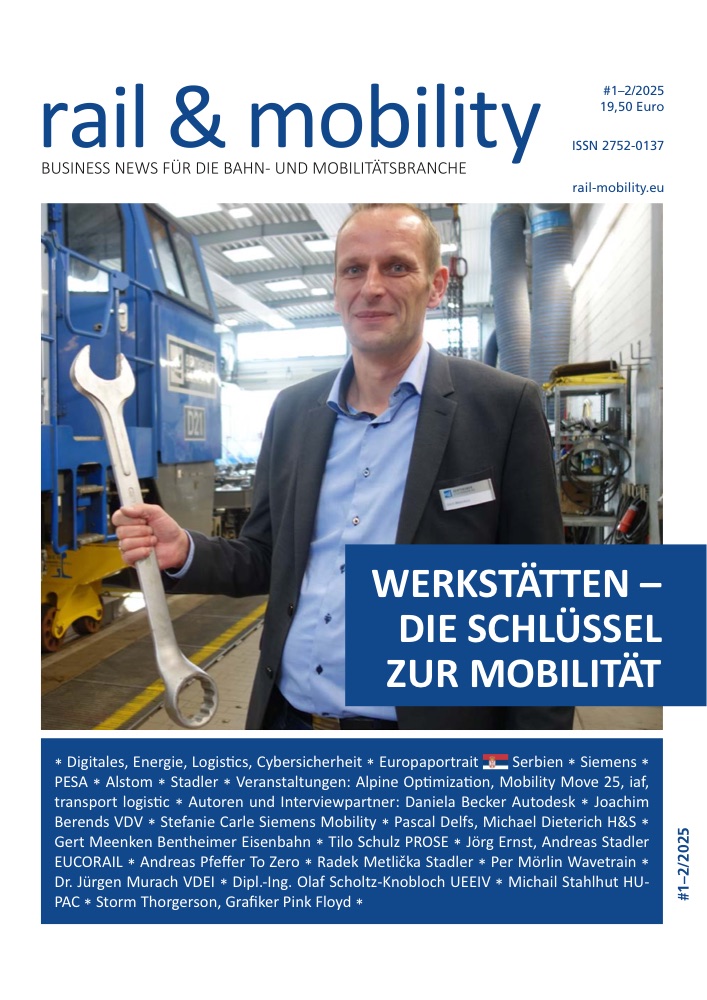 Titelseite rail & mobility #1-2/2025